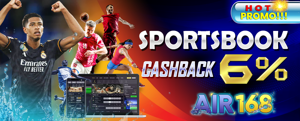 BONUS SPORTBOOK CASHBACK 6%!!!